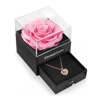 NEWUPZSI Infinity Rosen caja de regalo para joyas 