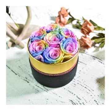 caja rosas eternas preservadas multicolor comprar