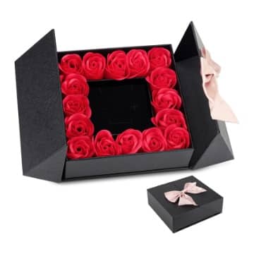 mejores cajas rosas preservadas artificiales