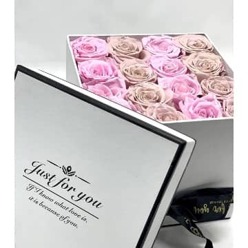 mejores cajas rosas preservadas para regalar