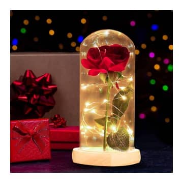 rosa encantada de bella y bestia comprar