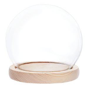 vitrina de cristal forma globo