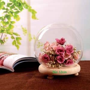 cupula cristal co flores